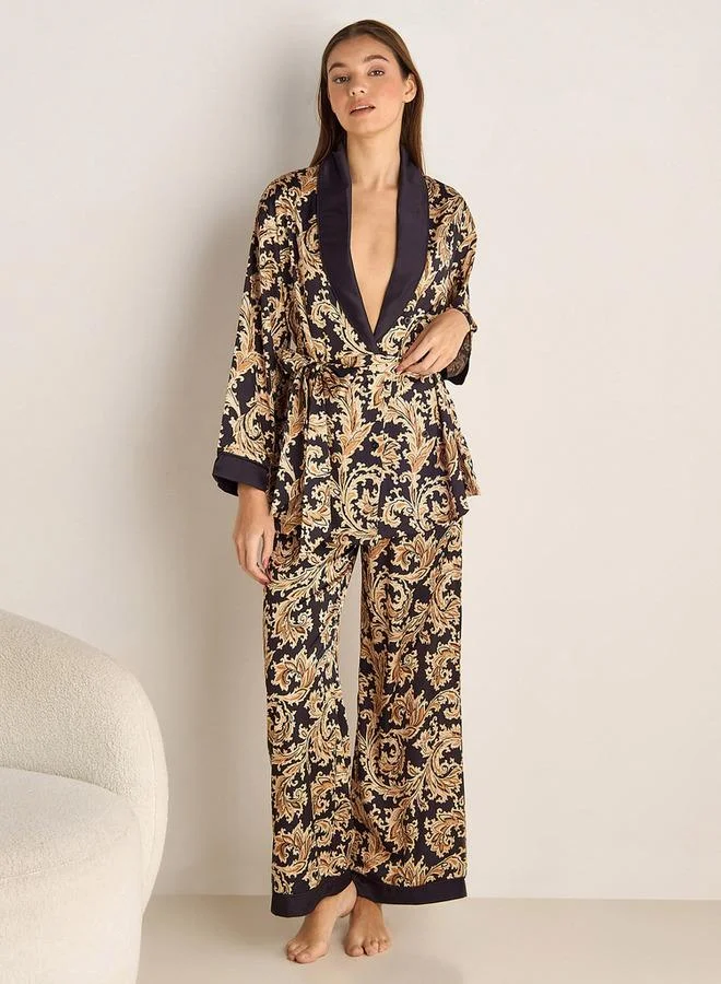 سبلاش فيڤ Floral Print Pyjama Set